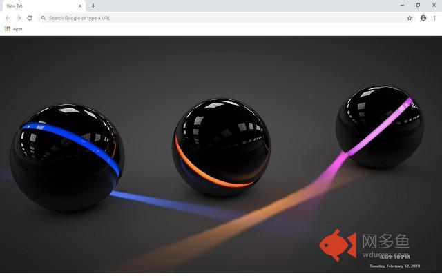 Fire Balls 3D New Tab & Wallpapers Collection
