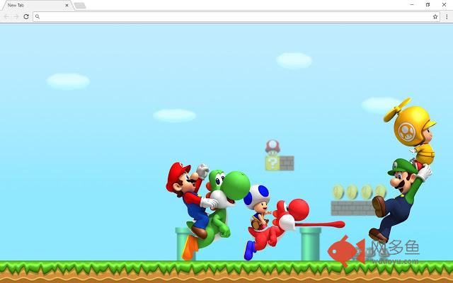Super Mario New Tab Page
