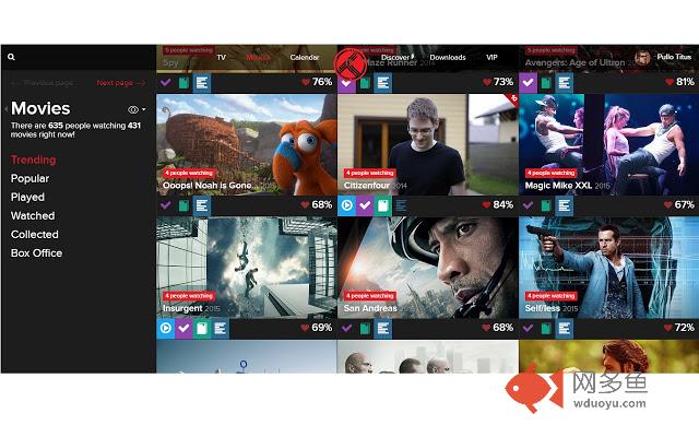 XBMC Trakt.TV Remote插件截图