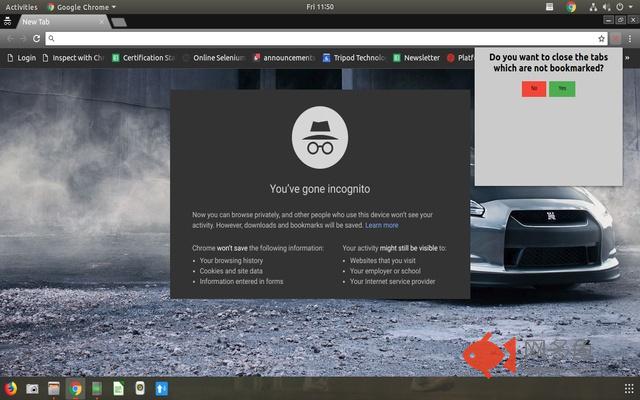 Close Non-Bookmarked Tabs插件截图