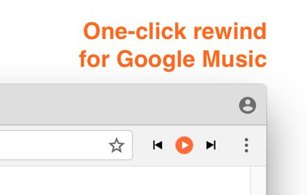 One-Click Rewind Button for Google Music插件截图