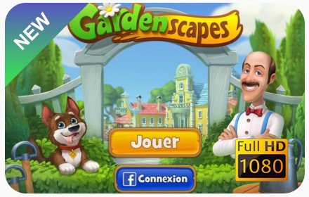 Gardenscapes New Tab & Wallpapers Collection插件截图