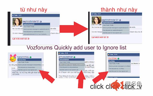 Quickly add user to Ignore list插件截图