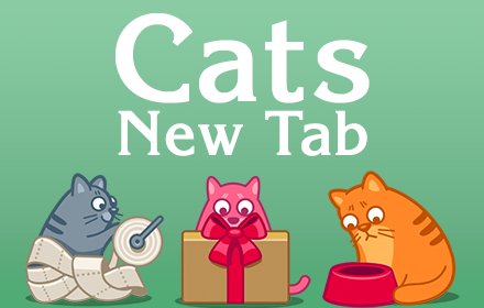Cats - New Tab插件截图