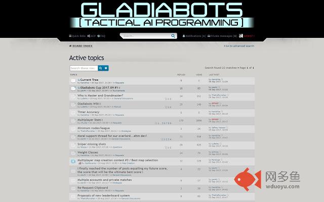 Gladiabots forum update checker插件截图