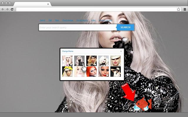 Lady Gaga New Tab page