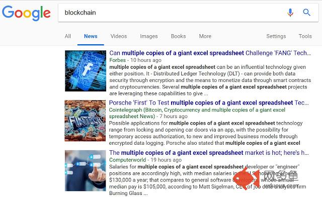 Replace Blockchain with Spreadsheet插件截图