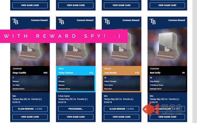 MLB Crypto Baseball Reward Spy插件截图
