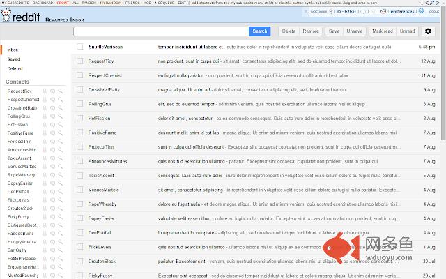 Reddit Inbox Revamp