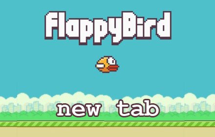 Flappy Bird New Tab插件截图