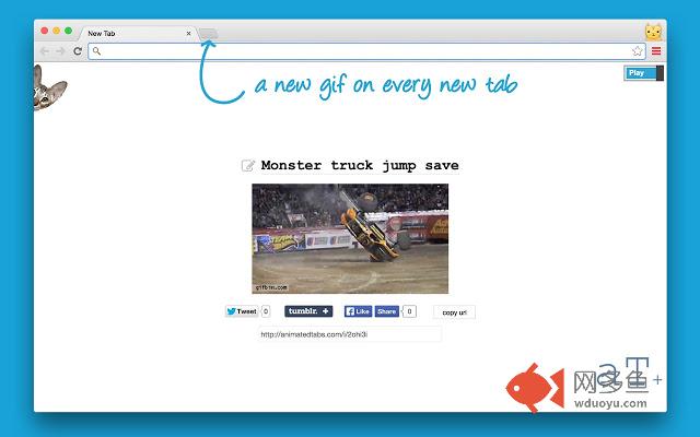 animatedTabs - a new gif on every new tab.