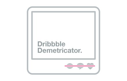 Dribbble Demetricator插件截图