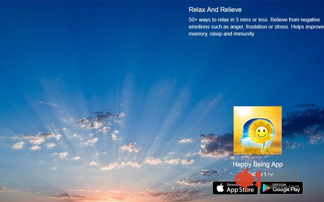 Happy Being | Stress relief. Positivity boost插件截图