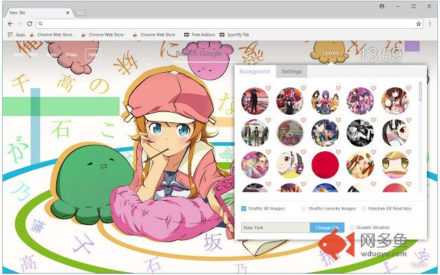 Monogatari Anime HD Wallpaper New Tab Themes