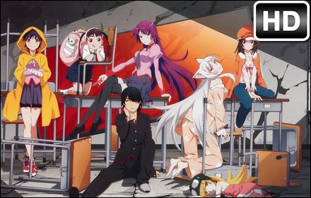 Monogatari Anime HD Wallpaper New Tab Themes插件截图
