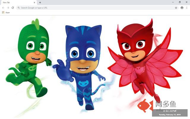 PJ Masks New Tab & Wallpapers Collection