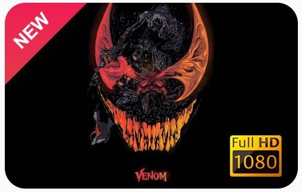 Venom Movie New Tab & Wallpapers Collection插件截图