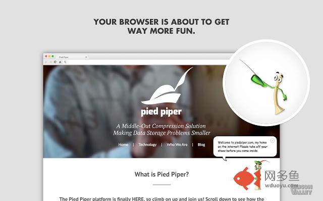 Pipey the Piper from HBO’s Silicon Valley