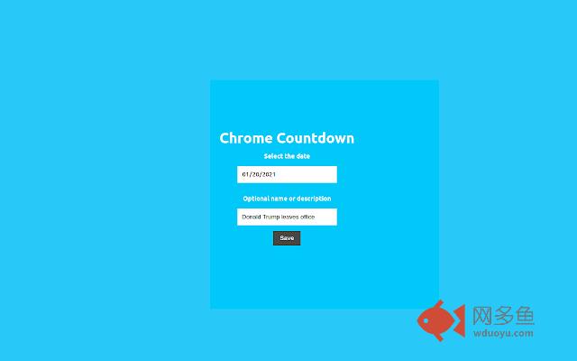 Chrome Countdown插件截图