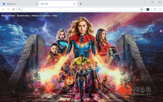 Avengers Endgame New Tab Theme HD Wallpapers