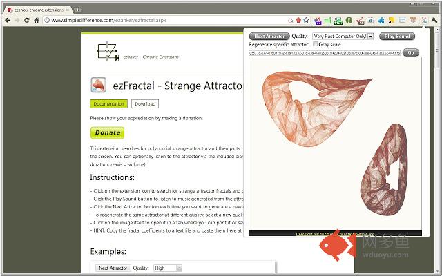 ezFractal - Strange Attractors插件截图