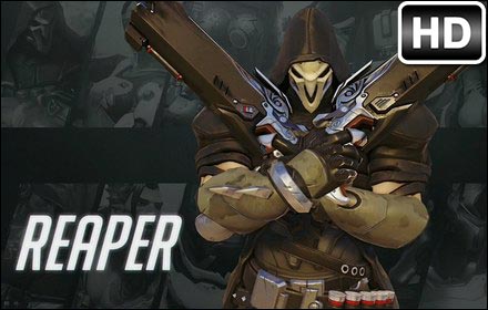 Overwatch Reaper HD Wallpaper New Tab Themes 插件截图