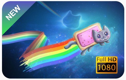Nyan Cat New Tab & Wallpapers Collection插件截图