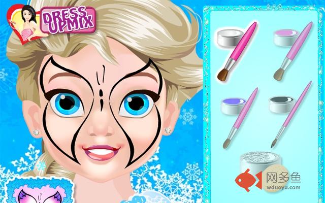 Baby Elsa Butterfly Face Art