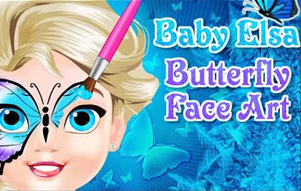 Baby Elsa Butterfly Face Art插件截图