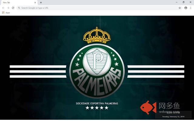 Palmeiras New Tab & Wallpapers Collection