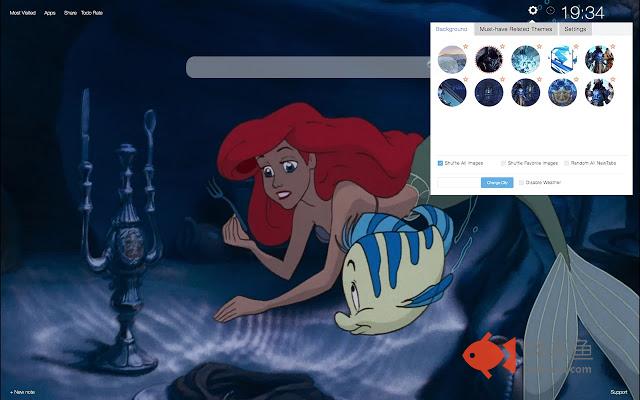 Little Mermaid HD Wallpapers New Tab