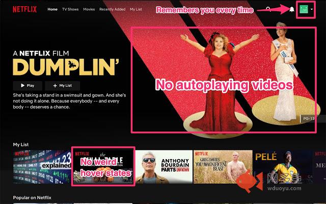 Netflix Classic插件截图