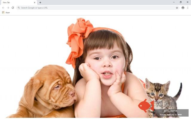 Cute Cats & Dogs New Tab
