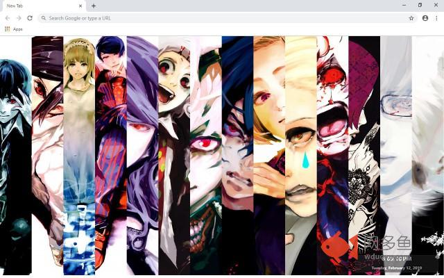 Tokyo Ghoul New Tab & Wallpapers Collection