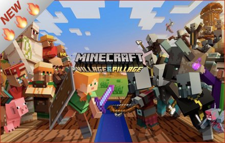 Minecraft Village Pillage Wallpapers Theme插件截图