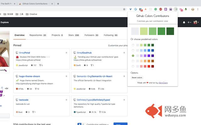 Github Colors Contributions