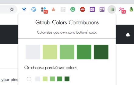 Github Colors Contributions插件截图