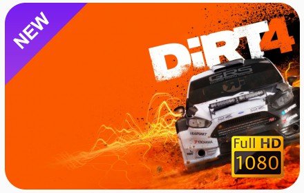 Dirt 4 New Tab & Wallpapers Collection插件截图