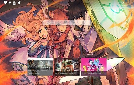 Shield Hero Wallpaper New Tab background插件截图
