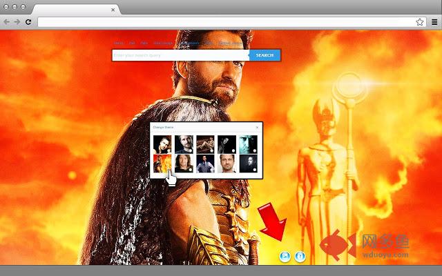 Gerard Butler New Tab page