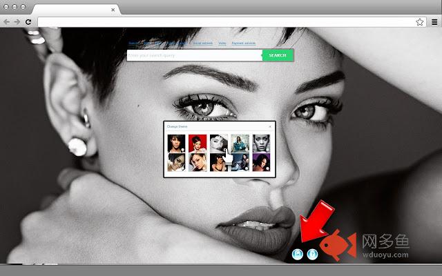 Rihanna New Tab page