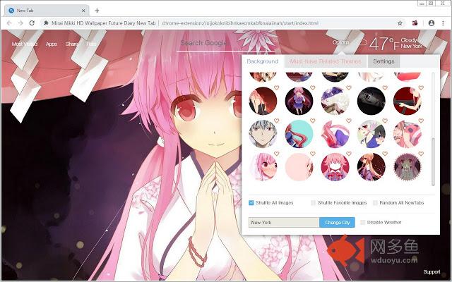 Mirai Nikki HD Wallpaper Future Diary New Tab