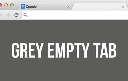 Empty New Tab Page - Dark Grey插件截图