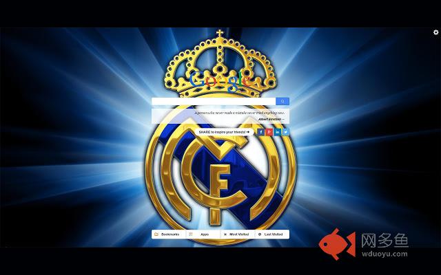 Real Madrid New Tab插件截图