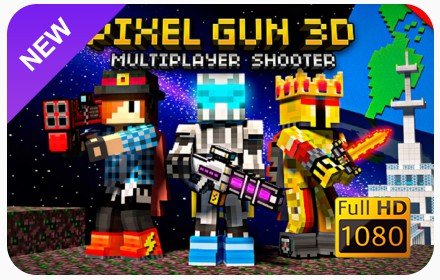 Pixel Gun 3D New Tab & Wallpapers Collection插件截图