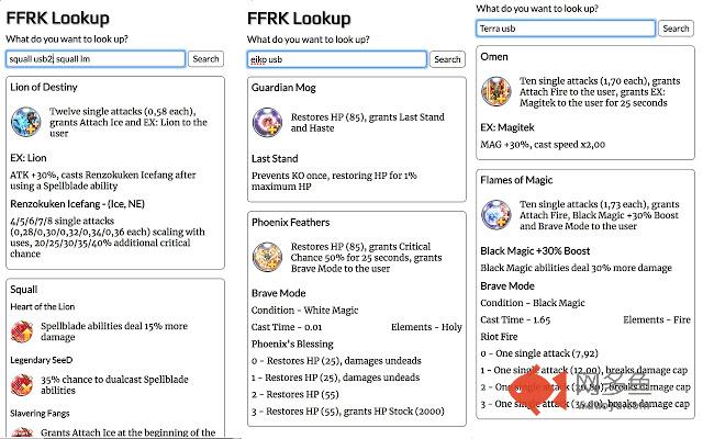 FFRK Lookup