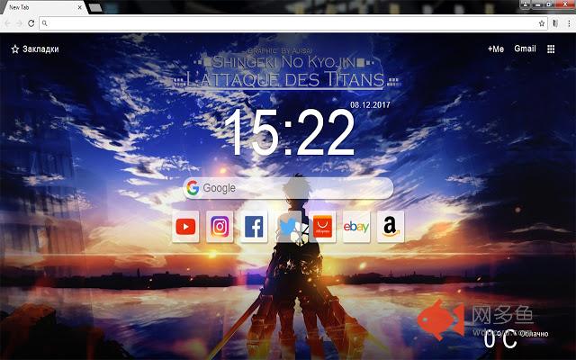 Attack on Titan New Tab Wallpapers Themes HD