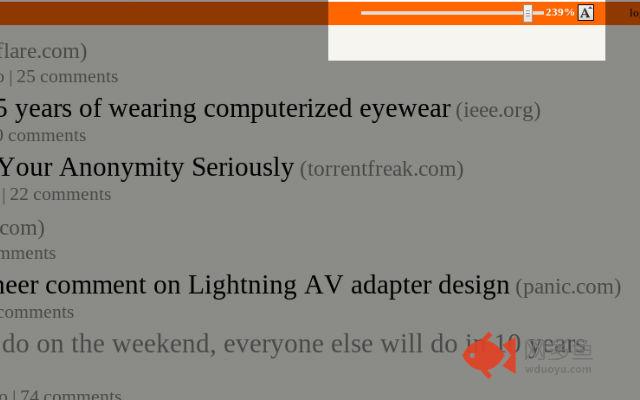Adjust HackerNews Font Size