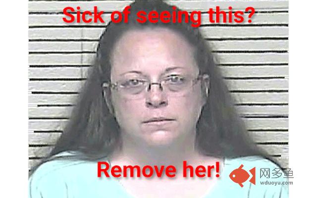Remove Kim Davis from Facebook