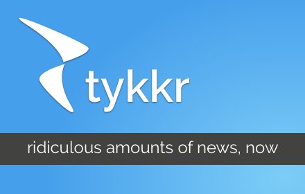 Tykkr - Ridiculous Amounts of News, Now.插件截图
